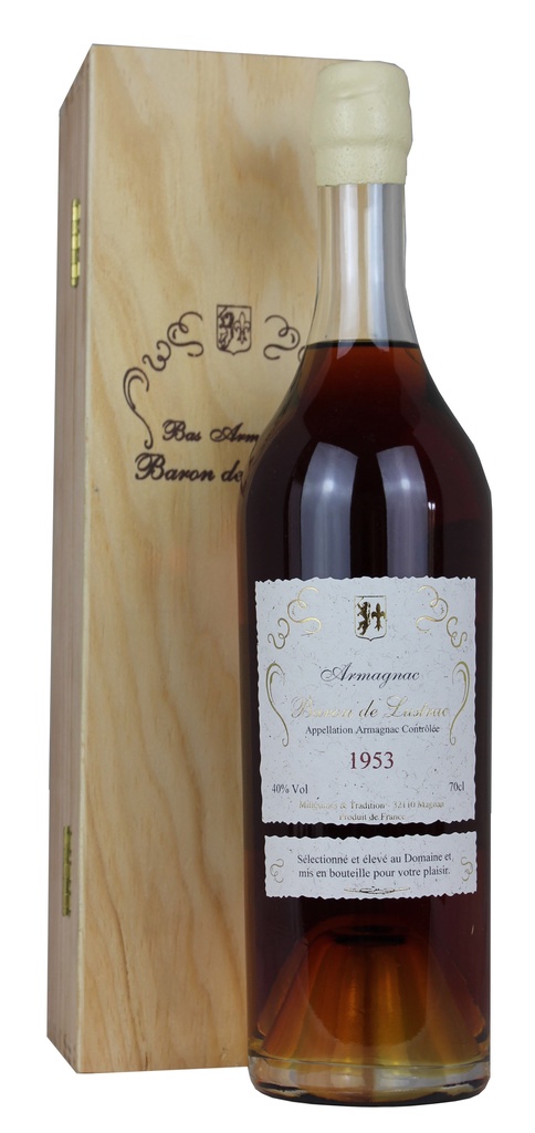 Baron de Lustrac 1953 Armagnac 1953 Vintage (Comes in original
